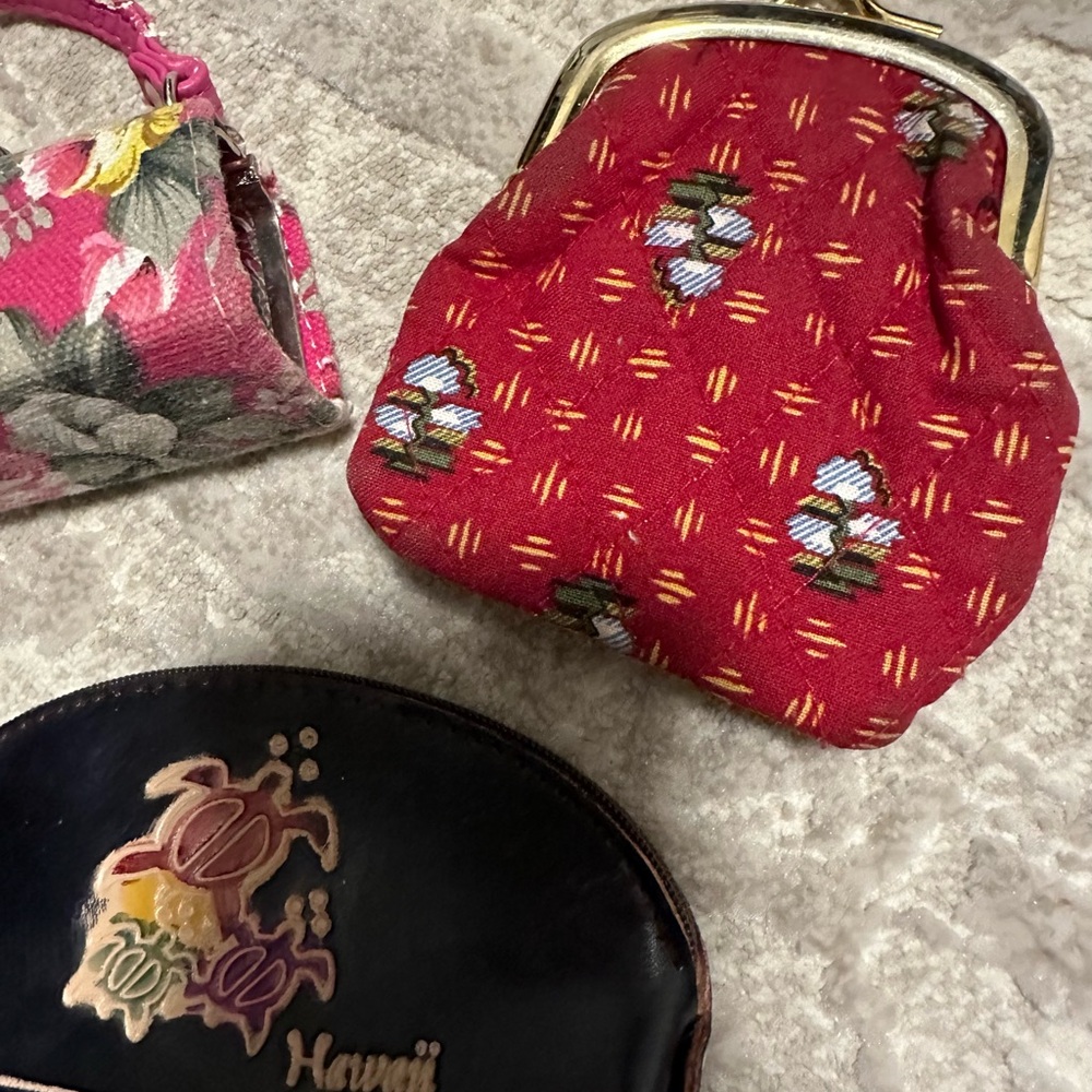 Floral and Patterned Coin Purses Set - Picture 3 of 3